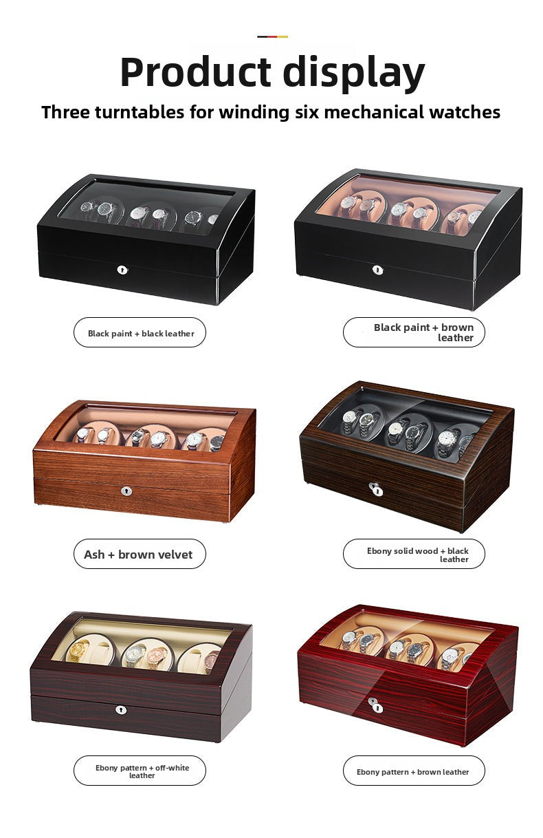 Watch winder, watch box, automatic mechanical watch winder, rotating watch shaker, European export model