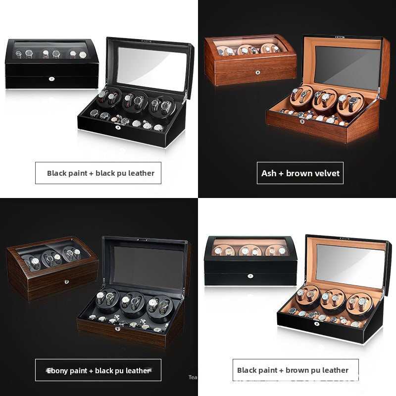 Watch winder, watch box, automatic mechanical watch winder, rotating watch shaker, European export model