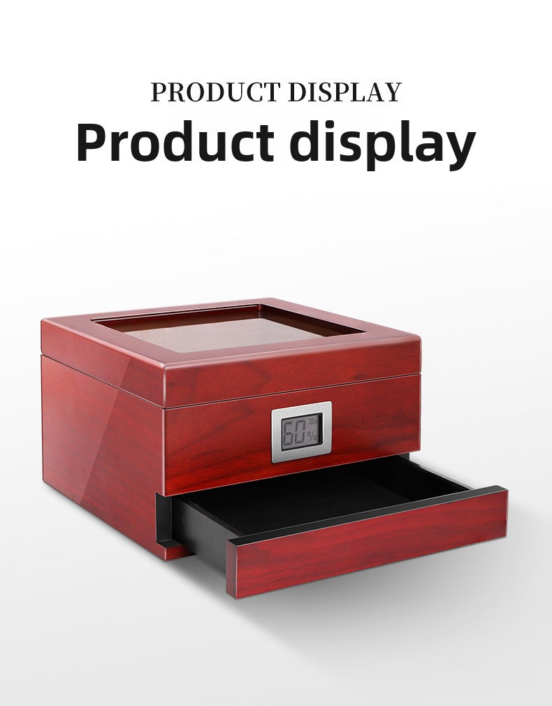 Wooden box packaging box, wooden cigar box, wooden box, wood container, storage box, wood products, high-end cigarette case, cedar solid wood