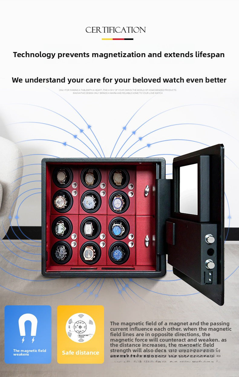 Automatic mechanical watch winding box Watch shaker, watch turner, safe Storage box winder Motor box