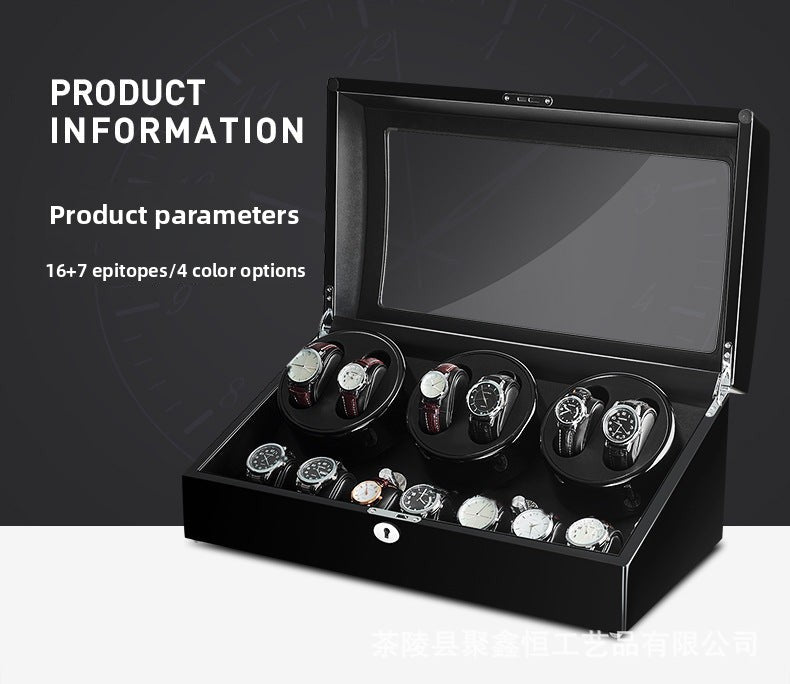 Watch winder, watch box, automatic mechanical watch winder, rotating watch shaker, European export model