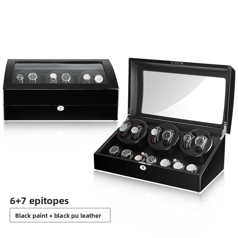 Watch winder, watch box, automatic mechanical watch winder, rotating watch shaker, European export model