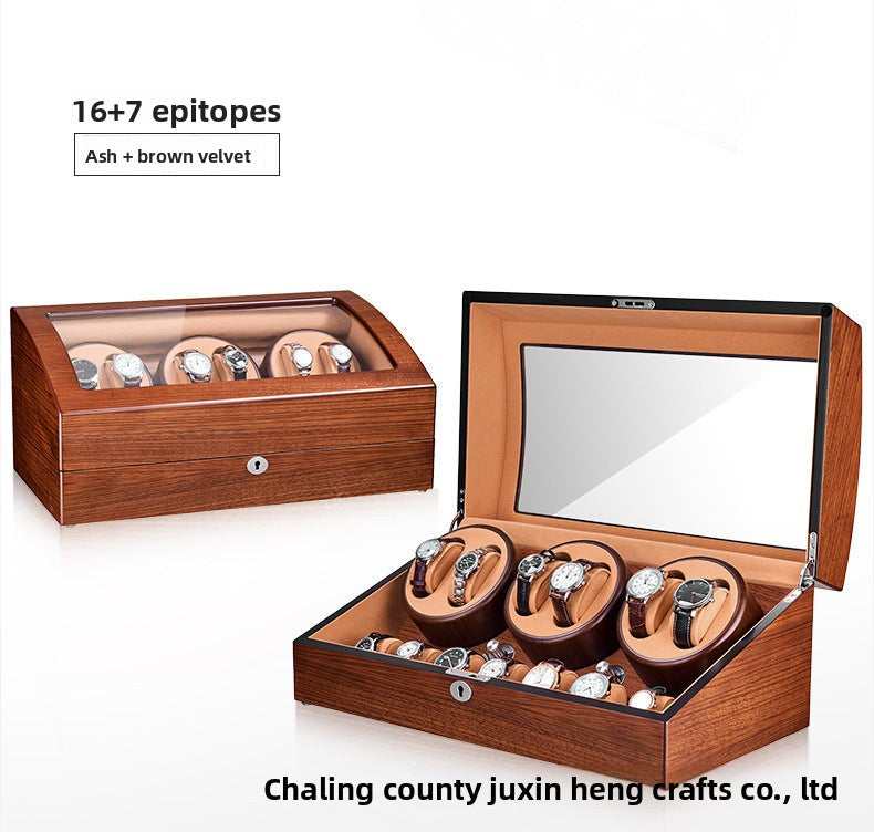 Watch winder, watch box, automatic mechanical watch winder, rotating watch shaker, European export model