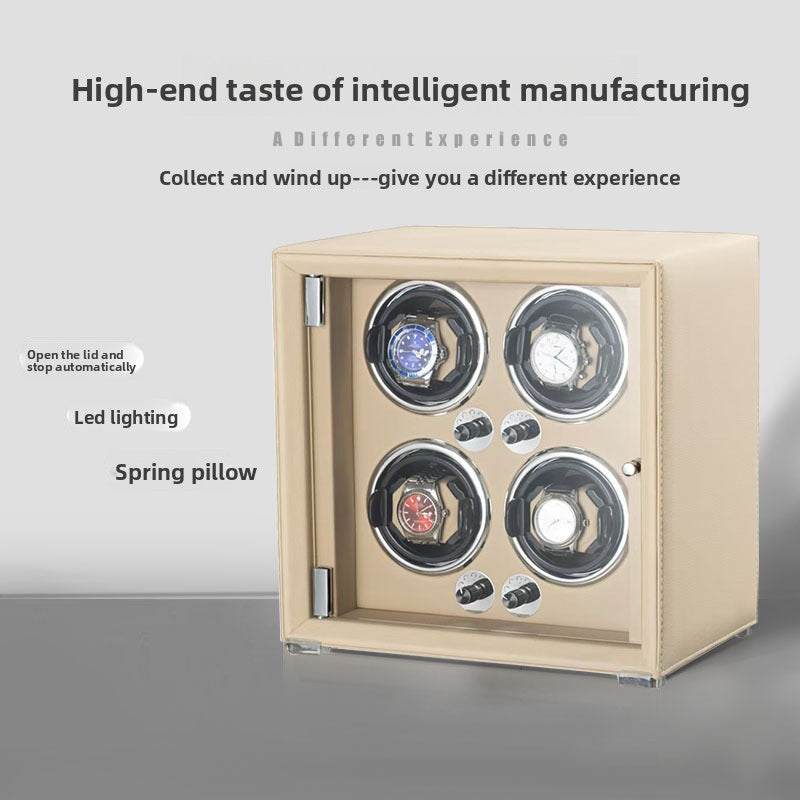 Wholesale in-stock watch winder, mechanical watch turner, watch shaker, rotating holder, watch storage box, anti-magnetic and portable
