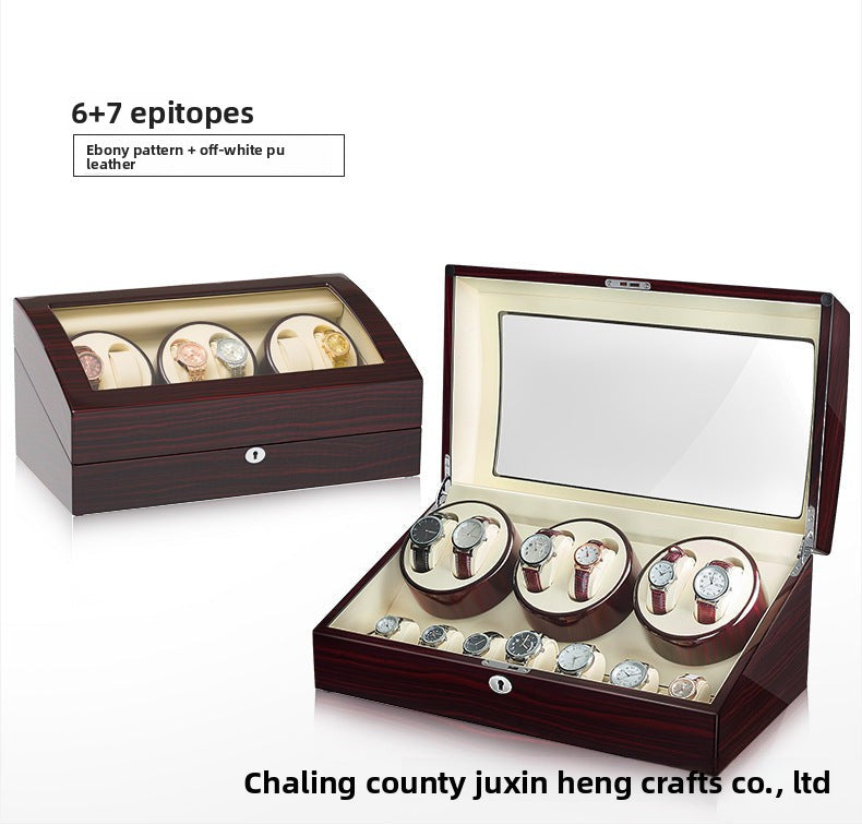 Watch winder, watch box, automatic mechanical watch winder, rotating watch shaker, European export model