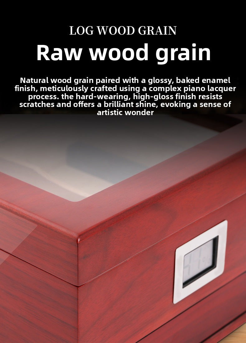 Wooden box packaging box, wooden cigar box, wooden box, wood container, storage box, wood products, high-end cigarette case, cedar solid wood