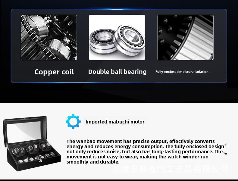 Watch winder, watch box, automatic mechanical watch winder, rotating watch shaker, European export model