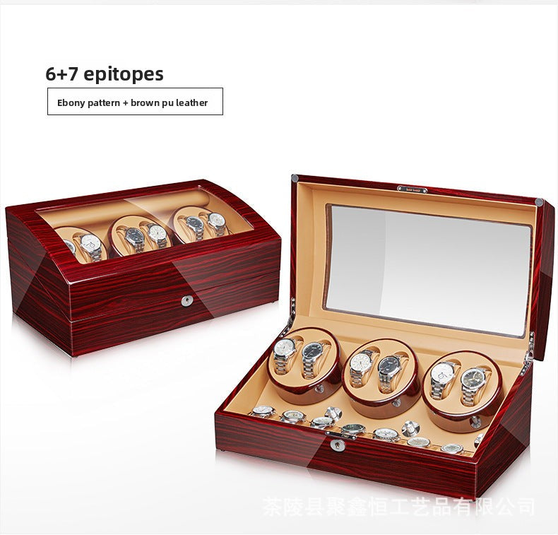 Watch winder, watch box, automatic mechanical watch winder, rotating watch shaker, European export model
