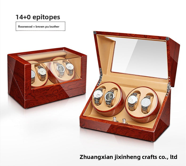Cross-border automatic watch winder, mechanical watch rotating winding box, electric motor watch turner, in-stock wholesale